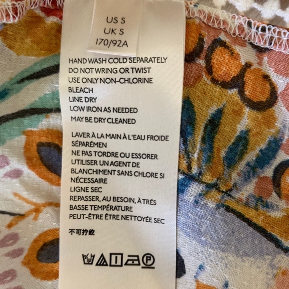 NWT ANTHRO Nikki Peasant Blouse size small - Picture 10 of 11